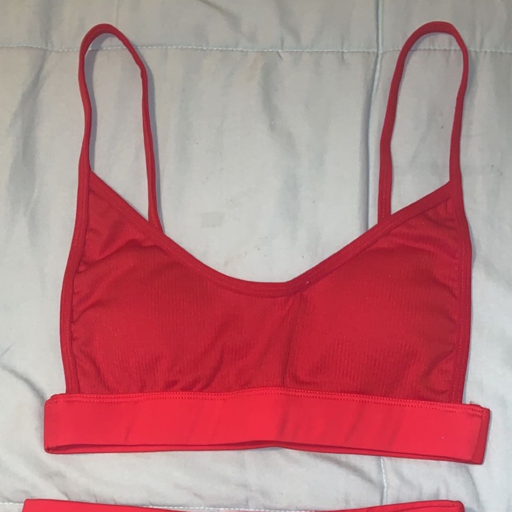 Red bikini set